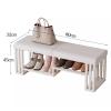 KAMPCO 3-Tier Shoe Rack for Entryway, White Metal Shoe Bench with Cushion Padded Seat, Shoe Organizer for Indoor Entrance Hallway Bedroom Living Room view 3