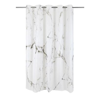 Bathroom Waterproof Polyester Fabric Marble Digital Printing Shower Curtain with Hookless Bathroom Bath Shower Curtains 39x79in(WxH)/100x200cm
