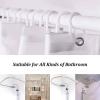 Bathroom Waterproof Polyester Fabric Marble Digital Printing Shower Curtain with Hookless Bathroom Bath Shower Curtains 39x79in(WxH)/100x200cm view 4