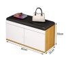 Shoe Storage Bench with Doors and 4 Compartments,Entryway Shoe Bench Seat Cabinet for Hallway,Bedroom,Living Room view 2