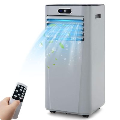 DORTALA Portable Air Conditioner 10000BTU, 3-in-1 AC Unit with Remote Control, Dehumidifier, 24H Timer, Window Kit, Standing AC Cooling Unit for Home Office, Grey