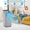 DORTALA Portable Air Conditioner 10000BTU, 3-in-1 AC Unit with Remote Control, Dehumidifier, 24H Timer, Window Kit, Standing AC Cooling Unit for Home Office, Grey view 2