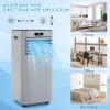 DORTALA Portable Air Conditioner 10000BTU, 3-in-1 AC Unit with Remote Control, Dehumidifier, 24H Timer, Window Kit, Standing AC Cooling Unit for Home Office, Grey view 4