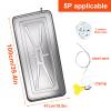Air Conditioner Condensate Drain Pan, Outdoor Stainless Steel Universal Ac Drip Cushion Water Collecting Drainage Pan, for Window Ac and Mini Split Units (Color : 5P 100x47cm/93x18in) view 2
