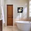 ZXHYWYM Zen Wall Art Frangipani with Spa Stone Picture Prints Meditation Canvas Paintings Yoga Bathroom Artwork Spiritual Wall Decor Framed (Picture-1, (28.00" x 28.00")) view 2