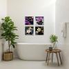 ZXHYWYM Zen Wall Art Frangipani with Spa Stone Picture Prints Meditation Canvas Paintings Yoga Bathroom Artwork Spiritual Wall Decor Framed (Picture-1, (28.00" x 28.00")) view 4