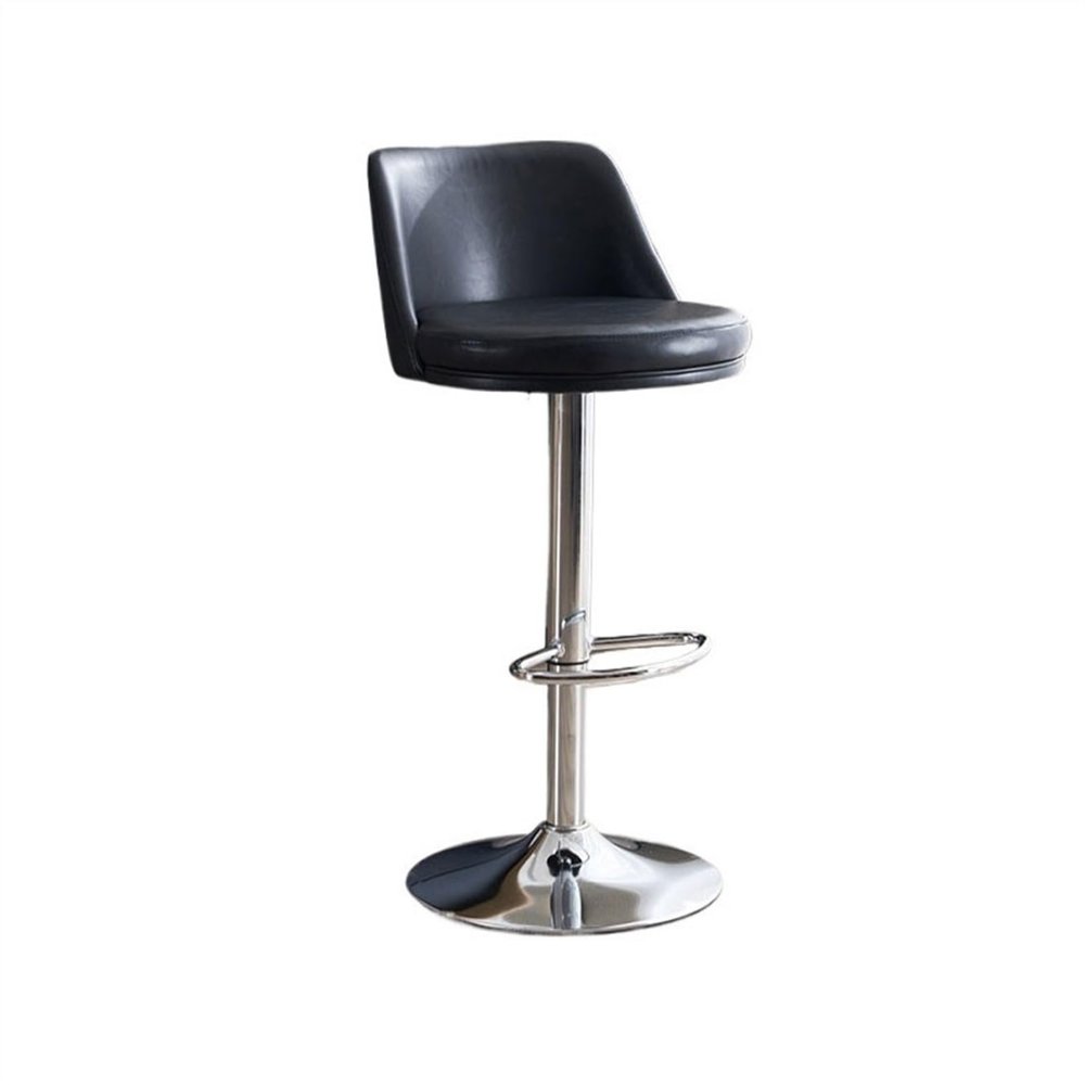 CHICKEN Bar Stool 60-80cm Lift Swivel Backrest Bar Stool Modern Light Luxury Household Fashion Kitchen Island Chair Iron High Chair Living Room Chairs (Color : B)