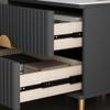 CHICKEN Nightstand Modern Simple Bedside Table Living Room Study Storage Cabinet Bedroom Two-Layer Drawer Bedside Table Bedroom Furniture (Color : B, Size : Small) view 4