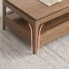 Coffee Table Dining Table Modern Minimalist Wooden Coffee Table, Home Coffee Table, Rectangular Living Room Table with 4 Drawers and Open Shelves Modern Coffee Table for Living Room (Size : 105x55x48 view 4