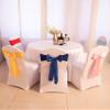 Hazuff Satin Chair Sash with Butterfly Bow Modern and Minimalist Wedding Decor Butterfly Bow Ribbon with Free Tying Chair Back Flower with Elastic DesignRed 50 PCS view 4