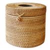Beatifufu 1pc Rattan Hand-Woven Tissue Box Natural Woven Organizer for Home Hotel Modern Minimalist Design for Living Room Bedroom and Desktop Decor view 1