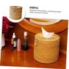 Beatifufu 1pc Rattan Hand-Woven Tissue Box Natural Woven Organizer for Home Hotel Modern Minimalist Design for Living Room Bedroom and Desktop Decor view 3