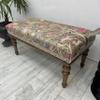 EASTERNRUGARTS Ottoman Bench with Rug Upholstered Handmade Wood Work for Boho Farmhouse Kitchen Dining Room Entryway Footstool Livingroom Bedroom, Piano Bench, Coffee Bench (Era-27, 18x18x36) view 3