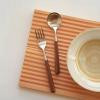 Yumokit Premium Natural Wood Handle Dinner Forks - Set of 5 | 304 Stainless Steel Flatware Dinner Forks, Ergonomic Design (Dinner Forks), Silver, HX017 view 3