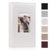 RECUTMS Photo Album 4x6,Holds 300 Photos,PU Leather Picture Album with Black Pages, Horizontal Pockets, Clear Sleeves Memory Book for Family, Travel, Wedding & Gift (White) view 1