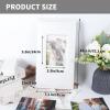 RECUTMS Photo Album 4x6,Holds 300 Photos,PU Leather Picture Album with Black Pages, Horizontal Pockets, Clear Sleeves Memory Book for Family, Travel, Wedding & Gift (White) view 2