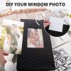 RECUTMS Photo Album 4x6,Holds 300 Photos,PU Leather Picture Album with Black Pages, Horizontal Pockets, Clear Sleeves Memory Book for Family, Travel, Wedding & Gift (White) view 3