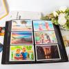 RECUTMS Photo Album 4x6,Holds 300 Photos,PU Leather Picture Album with Black Pages, Horizontal Pockets, Clear Sleeves Memory Book for Family, Travel, Wedding & Gift (White) view 4