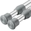 AIZESI Spring Tension Curtain Rod Short Tension Rod (Silver,27" to 37"-2Pcs) view 1