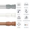 AIZESI Spring Tension Curtain Rod Short Tension Rod (Silver,27" to 37"-2Pcs) view 2