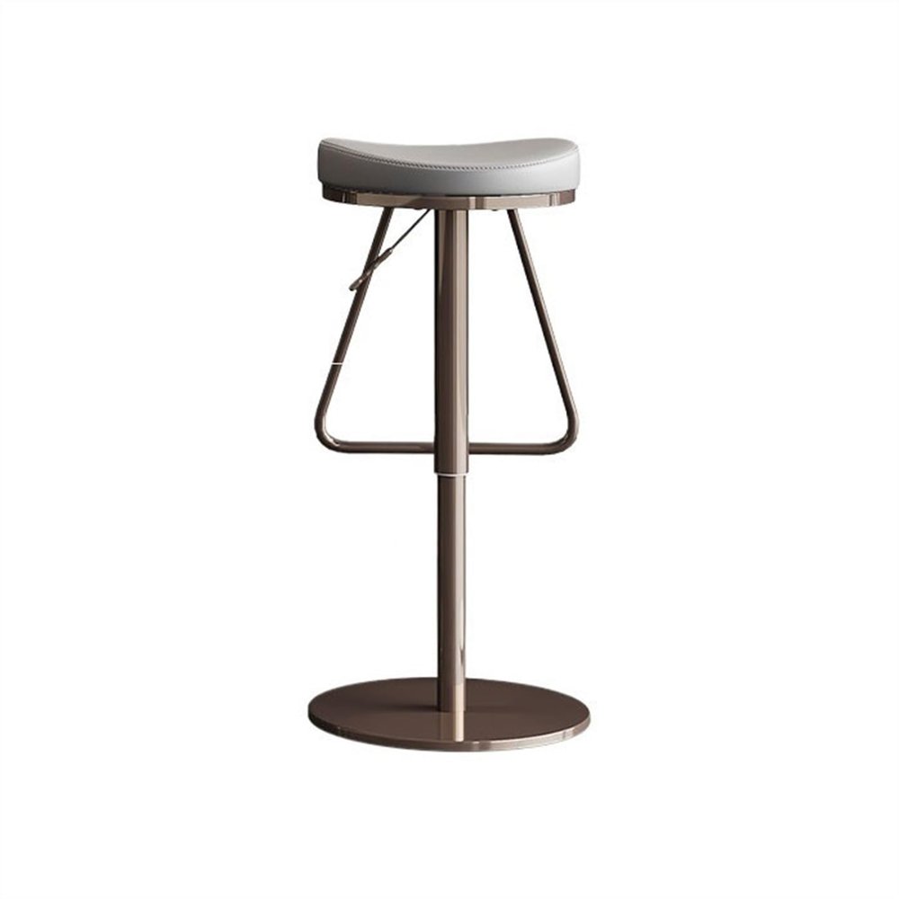 CHICKEN Bar Stool Bar Stool Light Luxury Bar Stool Household Swivel Chair Without Backrest Stainless Steel Liftable (56-82cm) Bar Chair Living Room Chairs (Color : C)