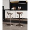 CHICKEN Bar Stool Bar Stool Light Luxury Bar Stool Household Swivel Chair Without Backrest Stainless Steel Liftable (56-82cm) Bar Chair Living Room Chairs (Color : C) view 3