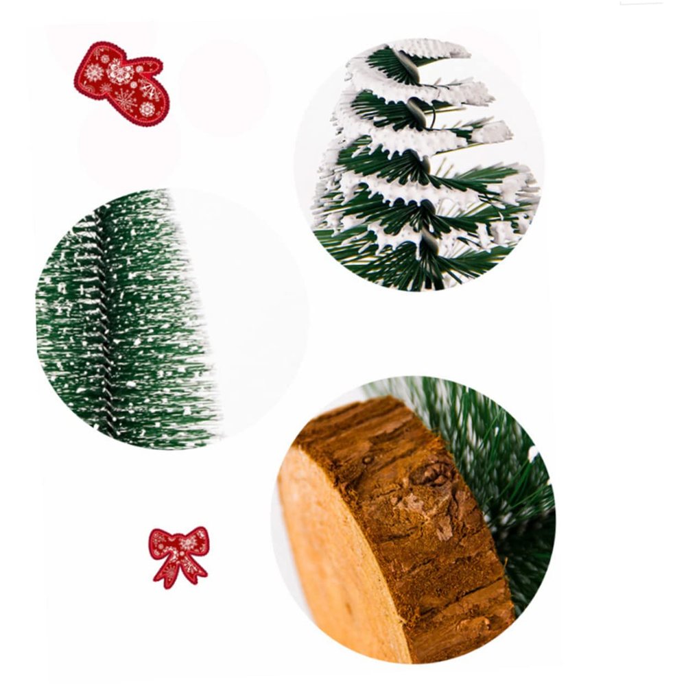 Beatifufu Artificial Mini Christmas Tree Mini Christmas Tree Table Top Portable Desktop Decor