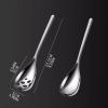 Cooking Spoons Spoon 304 Stainless Steel Household Sharing Spoon Long Handle Cafeteria Communal Leakage Spoon Large Eating Table Spoons (Color : C) view 2