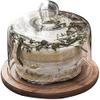 Cake Holders Tableware Steak Plate Dim Sum Plate with Lid Cake Stand Set Party Biscuit Bread Tasting Tray Glass Decorative Serving Tray (Size : 262612CM) (21 * 21 * 10CM) () view 1