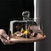 Cake Holders Tableware Steak Plate Dim Sum Plate with Lid Cake Stand Set Party Biscuit Bread Tasting Tray Glass Decorative Serving Tray (Size : 262612CM) (21 * 21 * 10CM) () view 4