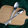 WAOCEO Cooking Spoons Elegant and Beautiful Mermaid Western Food Spoon Mixed Rice Spoon Eating Fried Rice Spoon 304 Stainless Steel Spoon Dessert Spoon Table Spoons (Color : B) view 3