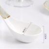 Cooking Spoons Large gold-plated bone china spoon ceramic soup spoon household long-handled Damascus spoon Table Spoons view 3