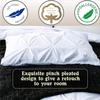 Premium Quality 128x120 Oversized King Plus Brunt Orange Pinch Pleated Duvet Cover Set Zipper Closure & Corner Ties Easy Fit,Breathable 800-TC Pillow Sham 2pc100% Egyptian Cotton view 2