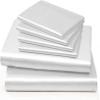 6 Piece Mulberry Silk Sheet Set Queen Size (60x80)+ Upto 16 Inch Deep Pocket White Color Smooth Soft and Silk Bed Sheets Queen Size Bedding Set view 2