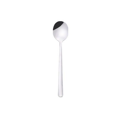 GOODJAYVEN Silverware Flatware Set, 1/4/6/8/10/12 Pieces Stainless Steel Spoons Household Soup Spoons Long Handle Spoons (Color : Silver, Size : 8Pcs)