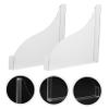 Beatifufu Acrylic Bathtub Guard Shower Splash Barrier Drain Hair Catcher Boys and Girls Bathroom Accessories Easy Install view 4