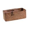 Beatifufu 1pc Seagrass Woven Tissue Holder Lid Handmade Storage Box for Remote Control Office Supplies Bathroom and Desk Organization Stylish Compartment Design view 1