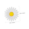 Beatifufu 4pcs Floral Bathroom Soap Dish Daisy Shape Soap Stand Drainable Holder Rack for Bathroom Kitchen view 4