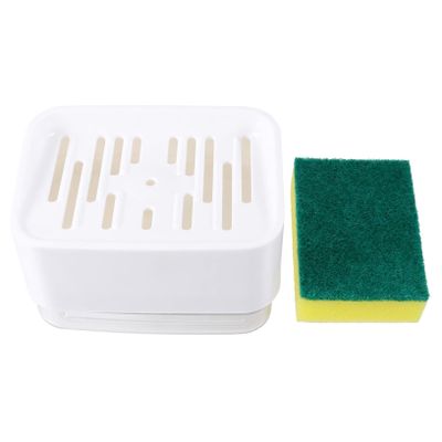 Beatifufu Push-Type Liquid Outlet Box Pump Dispenser for Kitchen Sink Natural Dishwasher Detergent Holder