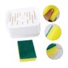 Beatifufu Push-Type Liquid Outlet Box Pump Dispenser for Kitchen Sink Natural Dishwasher Detergent Holder view 2