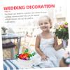 SHOWERORO Wedding Flower Basket Lace for Flower Girls Lightweight and Stylish Petal Holder for Weddings Celebrations and Special Occasions Versatile Container for Candies and More view 2