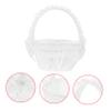 SHOWERORO Wedding Flower Basket Lace for Flower Girls Lightweight and Stylish Petal Holder for Weddings Celebrations and Special Occasions Versatile Container for Candies and More view 4