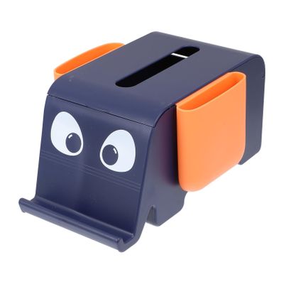 Beatifufu Cartoon Elephant Tissue Holder Multi-functional Desktop Organizer Decorative Storage Box for Home