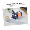 Beatifufu Cartoon Elephant Tissue Holder Multi-functional Desktop Organizer Decorative Storage Box for Home view 4