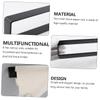 SHOWERORO Stainless Steel Paper Holder Wall-Mounted Rack for Kitchen and Bathroom Space-Saving Design Easy Installation Elegant Black Finish No Drilling Required view 2