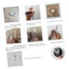 BIUDECO Frameless Wall Clock Silent Movement Modern Art Acrylic Sticker for Home Decor Living Room and Bedroom Silver Easy to Install view 2