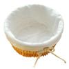 BIUDECO Woven Bread Basket Cloth Liner Chic Storage for Fruits and Vegetables Handmade Natural Decor for Kitchen Countertop Small for Steamed Buns view 1