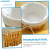BIUDECO Woven Bread Basket Cloth Liner Chic Storage for Fruits and Vegetables Handmade Natural Decor for Kitchen Countertop Small for Steamed Buns view 3