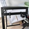 Multifunctional Kitchen Rice Cooker Storage Shelf, 2 Height Adjustable Countertop Metal Rack with 4 Hooks view 4