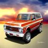 1972 Custom Chevy Blazer Copper Red | Fine Art Print By Danny Whitfield Size 20 x 24 view 1